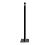 Cendrier sur Pied d'extérieur, Colonne Verticale pour mégots de Cigarettes, pour Places, Intersections, Restaurants, hôtels, gares (Noir)