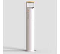 Cendrier sur Pied en Acier Inoxydable pour élimination des Cigarettes, Usage Commercial extérieur, Grande Ouverture de déversement, Design Amovible, Surface en Maille résistante à la Rouille