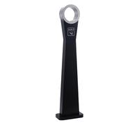 Cendrier sur pied en acier inoxydable pour l'extérieur - Réceptacle vertical pour cigarettes - Colonne de cendres d'extérieur durable, parfait pour les zones fumeurs (noir)