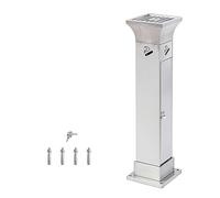 Cendrier sur pied - Porte-cigarettes en acier inoxydable - Réceptacle d'élimination extérieur pour zones fumeurs - Construction durable entièrement en métal