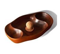 Cendrier vintage en bruyère et chêne RAW HYD avec heurtoir en liège | Double support en bois pour usage intérieur/extérieur, maison/bureau