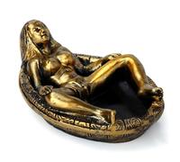 Cendrier vintage en résine, figurine de bain pour femme, plateau de sable pour voitures