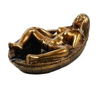 Cendrier vintage en résine représentant une fille nue et sexy, figurine de bain sexy, porte-cigare gothique, cendrier à cigares, cadeau pour père, petit ami ou fumeur.