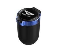 Cendrier Voiture pour Bentley Continental GT/Continental GTC/Flying Spur/Bentayga, Portable Amovible Cendrier avec LED Cendrier Anti Odeur pour Voiture, Maison, Bureau et Voyage,B/Blue