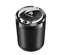 Cendrier Voiture, pour Citroen C3/C3 Aircross/C3 Picasso/AirCross/C3 Pluriel Portable avec Couvercle de Voiture Sans Fumée à Cigare pour Maison Bureau et Voyage,B