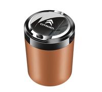 Cendrier Voiture, pour Citroen C3/C3 Aircross/C3 Picasso/AirCross/C3 Pluriel Portable avec Couvercle de Voiture Sans Fumée à Cigare pour Maison Bureau et Voyage,A