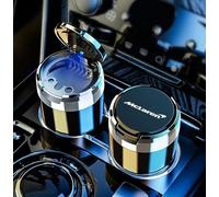 Cendrier Voiture pour McLaren Artura/GTS / 750S / W1, Portable Amovible Cendrier avec LED Cendrier Anti Odeur pour Voiture, Maison, Bureau et Voyage,A/Black