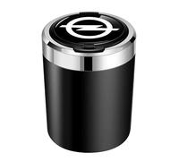 Cendrier Voiture pour Opel Insignia Grand Sport B Z18 I 2017-2023, Cendriers Anti-vent Cendrier avec Couvercle Résistant Aux Hautes Températures Portable,Black