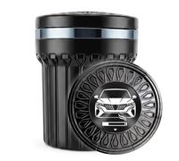 Cendrier Voiture pour Renault Clio Captur Austral Arkana Megane Kangoo Master Scenic Rafale 2025 2026 Accessoires, Ouverture Amortie Exclusive, Céramique LED (Noir)