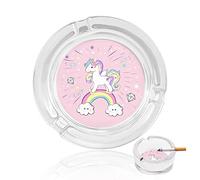 Cendriers Pour Cigarettes Diamant Rainbow Licorne Cendrier En Verre De Cristal Pour La Maison, L'hôtel, Le Bureau Et La Table
