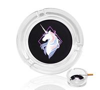 Cendriers Pour Cigarettes La Licorne Cendrier En Verre De Cristal Pour La Maison, L'hôtel, Le Bureau Et La Table