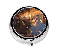 Cendrillon : cette petite boîte à pilules de voyage ronde à trois compartiments est parfaite pour stocker des médicaments quotidiens, des vitamines et en déplacement.