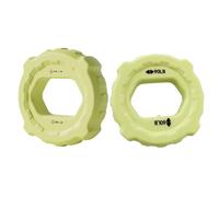 Cenei Entraîneur de Force de Préhension - Renforçant la Force de Préhension des Mains - Anneaux de Double Force - Vert Fluorescent