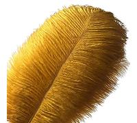Cenfry Lot de 30 plumes d'autruche 12-35,6 cm plumes de table de mariage pour décoration de la maison doré