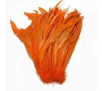 CENFRY Lot de 50 queues de coq en forme de plumes pour costume - Orange - 30,5 à 35,6 cm