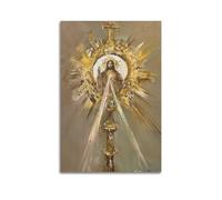 CENGLIS Peinture à l'huile religieuse chrétienne Jésus Sainte Relique Poster Moderne Art mural Toile Décoration esthétique Peinture 60 x 90 cm Sans cadre