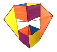 CENGPXGH Grand cerf-volant stéréo 3D Big Cube Box | Poignée pour voler, cerf-volant résistant aux déchirures pour sports de plein air, enfants et débutants