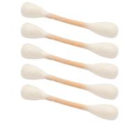 CENGPXGH Lot de 5 cotons-tiges à mâcher pour chaton Blanc crème | Bâtons à mâcher pour gros chaton pour soins d'intérieur, jeu d'ennui interactif avec bâton doux à mâcher pour chaton