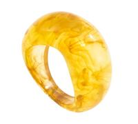 Cenifin Anneaux en résine profilés modernes - Anneaux articulés empilables - Surface texturée lisse - Accessoire pour améliorer la tenue - Résine faite à la main, comme décrit