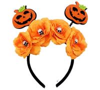 Cenifin Bandeau d'Halloween série sombre courge fleur bandeau punk crâne tête tête de fête cheveux décorations vacances festival chapeau fête costume accessoire