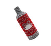 Cenifin Bouteille de Noël élégante Couvre Protections avec motif intemporel cerf/arbre pour les fêtes de vacances. Housse de vin festive., Belles rouges et blanches, Taille unique