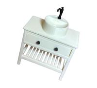 Cenifin Cabinet d'évier de salle de bain 7 cm accessoire miniature pour décorations de maison authentiques modèle maison miniature ensemble de salle de bain
