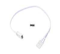 Cenifin Câble adaptateur ARGB-5-V 4 broches 25 cm - Câble d'extension blanc pour synchronisation d'éclairage couleur et manette stable - Connexion PC Gaming
