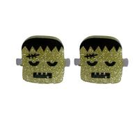 Cenifin Lot de 2 barrettes à cheveux en acrylique pratiques pour Halloween - Ornements à thème d'Halloween pour enfants - Griffe légère en acrylique