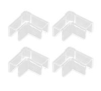 Cenifin Lot de 4 protecteurs de bords d'aquarium transparents résistants aux chocs pour coins d'aquarium