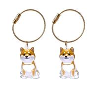 Cenifin Pet Hair Memorial Porte-clés pour chats et petits animaux de compagnie Collector Boîte de rangement Keyring Sac Charme Clear Fourrure de chien Boîte de journal de suivi