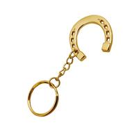 Cenifin Porte-clés tendance en argent robuste Snaffle Bit Design pour les amateurs de chevaux Décoration Pendentif de sac élégant, or, taille unique