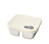 Cenifin Récipient à déjeuner anti-fuite Boîte en acier inoxydable avec salade de fruits portable Récipient alimentaire pour la boîte à divide portable avec couvercle