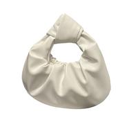 Cenifin Sacs à main supérieurs noués Petits sacs Hoboes déchirés Sac à boulettes Femmes Blocs Portefeuilles en Cuir Pochette en Cuir Tarse Toted, Blanc.
