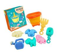 Cenifin Seau à sable pliable châteaux de sable pour enfants avec moules à pelle pour jeux d'eau en plein air Kit de jeu essentiel avec moisissure