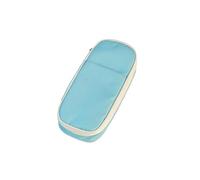 Cenifin Trousse à crayons en tissu de grande capacité avec plusieurs compartiments Grande capacité Organisateur de stylos Sac pour fournitures de bureau scolaire Sac à crayons d'écolier, bleu