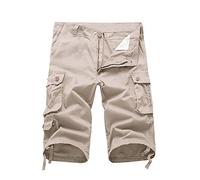 Cenlang Bermuda Cargo Pantalon De RandonnéE Homme Chaine Pantalon Chaine Homme Bermuda Blanc Short avec Poche Cargo Hiver