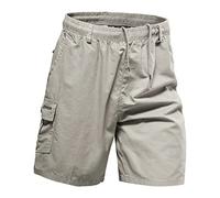 Cenlang Short Homme De Travail Short Long Homme éTé Bermuda Chino Pantalon Noir Bermuda Pantalon Tactique De Foot