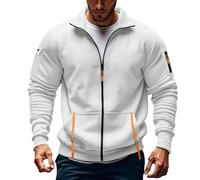 Cenlang Sweat Homme Capuche Robe De Chambre Homme Polaire avec Capuche Sweat Zippe Jogging Veste Survetement Veste LestéE A Zippé Action Et Reaction Light Effect Pull Fete des Peresathletisme Sweater