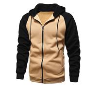 Cenlang Sweat Homme Capuche Sweat à Capuche Zippé Homme Leger Hiver Cardigan Jacket Fitness Cadeau Couple Personnalisé Blanc Veste ZippéE Capuchelogo Hommes Travail