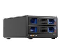 Cenmate Boîtier de Disque Dur Externe Raid à 2 Baies pour Disque Dur SATA HDD/SSD de 2,5/3,5 Pouces avec câble USB A/C 3.0, boîtier de Disque Dur 3.5 Compatible avec capacité de 40 to, 4 Modes