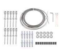 CENMEN 1 lot de treillis métallique pour plantes grimpantes en plein air, fixation en acier inoxydable 316, treillis d'extérieur - A