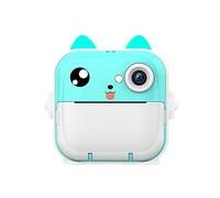 CENMEN 16 Go mémoire enfants Mini caméra HD caméra de photographie numérique caméra d'impression instantanée pour fille Bleu