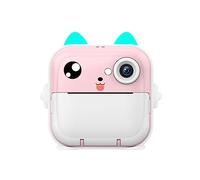 CENMEN 16G Mémoire Mini Caméra pour Enfants Appareil Photo Numérique HD Impression Instantanée Caméra pour Fille Cadeau de Noël Rose