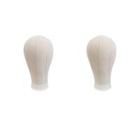 CENMEN 2X TêTe de Toile de Mannequin de 23 Pouces pour la Fabrication et L'Affichage de Perruques de Dentelle D'Extension de Cheveux TêTe de Mannequin de Mannequin