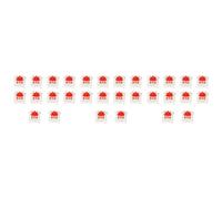 CENMEN 30Pcs en Plastique pour Le Remplacement du Clavier de L'Interrupteur MéCanique MX RGB à 3 Broches Rouge Cerise