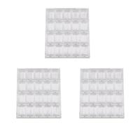 CENMEN 3X 20 Ceintures Acrylique Maquillage Organisateur Nail Art Boîte de Rangement Clair Présentoir Organisateur Titulaire pour Nail Strass Perles Boîte Transparent