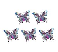 CENMEN 5X Vintage Grand ÉMail Papillon Corsage Lot Broche Mariage Voile Insecte Broches