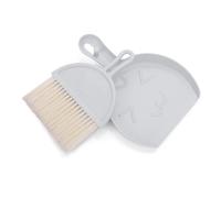 CENMEN Ensemble mini pelle et balayette, et pelle à poussière, ensemble de brosse de table portable (gris)