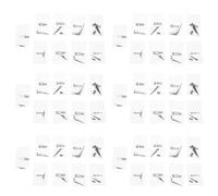 CENMEN Kit complet de 54 écarteurs d'oreille en acrylique (noir)