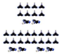 CENMEN Kit de buse de brumisation 6,35 mm avec connecteurs de dispositif de refroidissement pour système de refroidissement à brumisateur d'eau extérieur 30 pièces